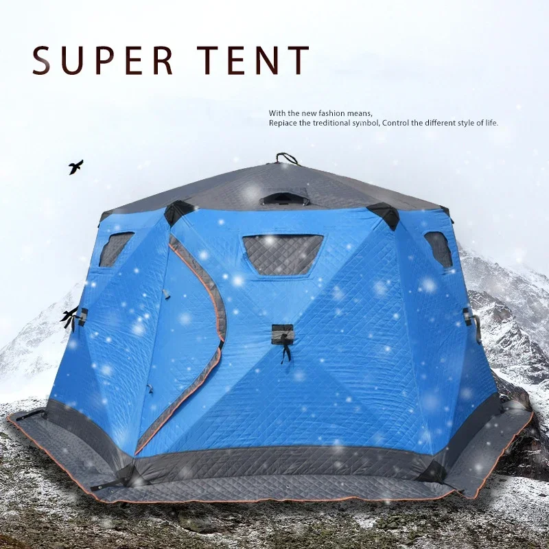 New Style Large Outdoor Windproof Cold-proof Winter Protection Ice Fishing Tent