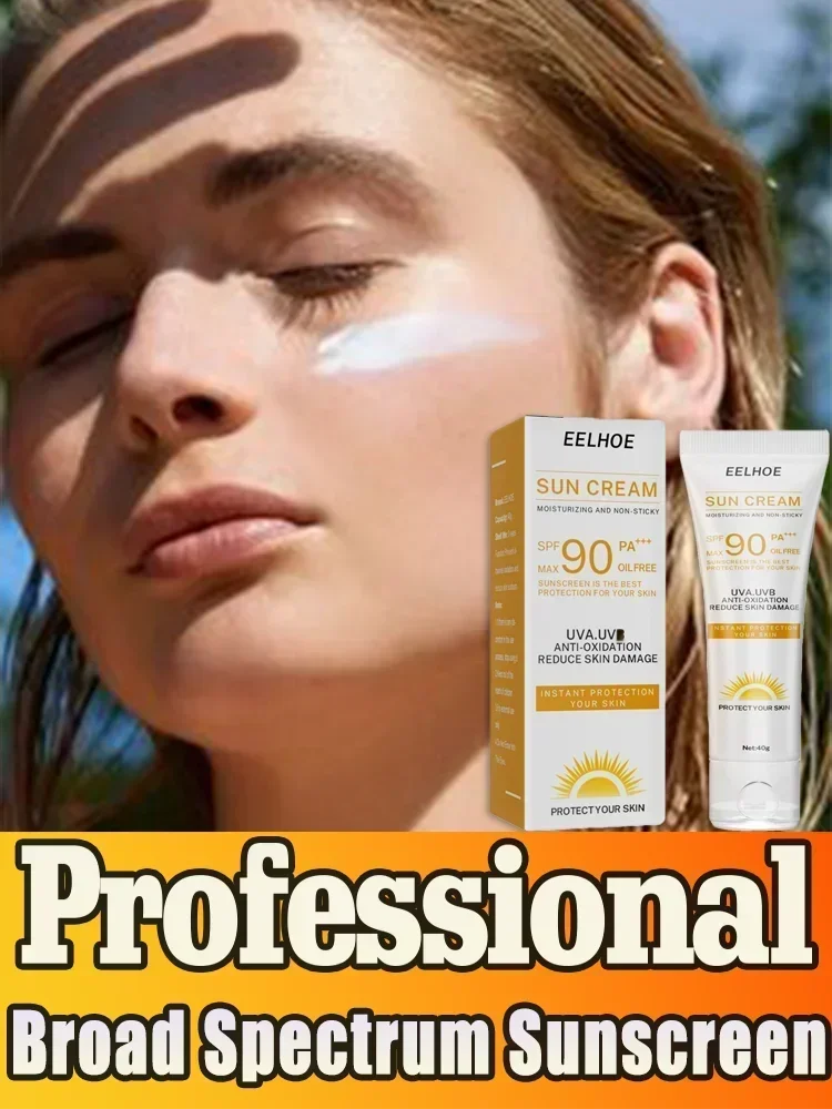 Venda quente protetor solar facial creme solar protetor da pele creme novo creme solar branqueamento hidratante facial anti envelhecimento óleo cont