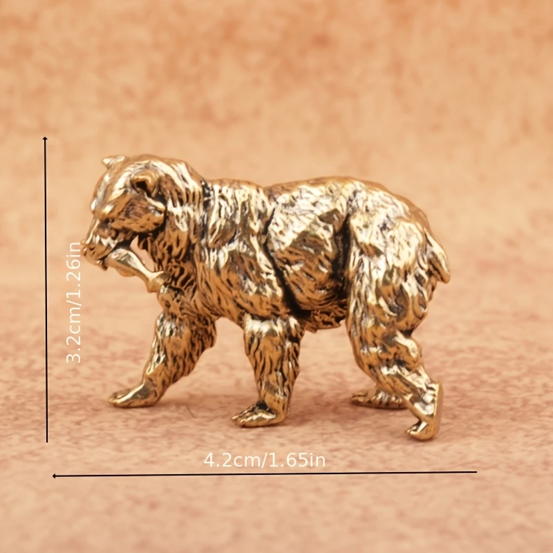 1/2 pieces of bear holding fish animal world biological chain ornaments