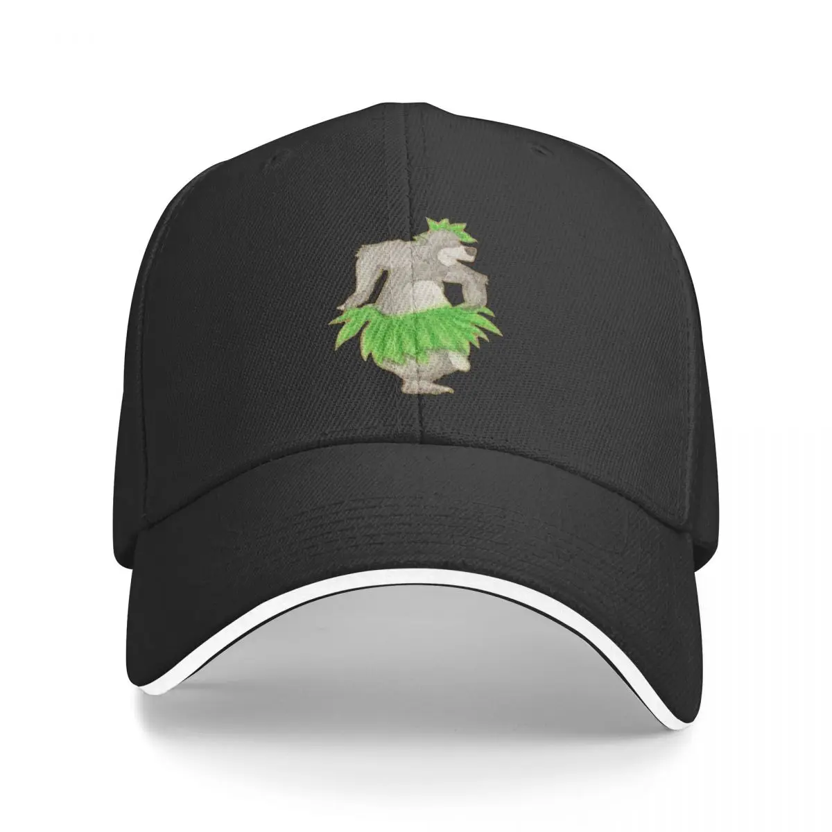 

Watercolor Silhouette The Jungle Book Baloo Baseball Cap cute Snapback Cap derby hat Women's Men's