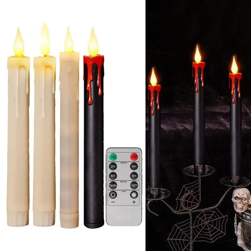 

LED Candles with Remote Control 6 Pack Flameless Flickering Candles Battery Powered for Home Holiday Party Decoration