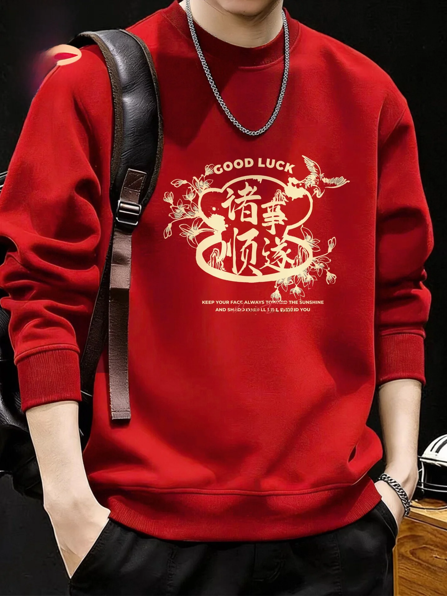 

Утепленная флисовая толстовка с капюшоном, красная, мужская, зимняя теплая одежда, повседневная, удобная, из смесового хлопка и полиэстера