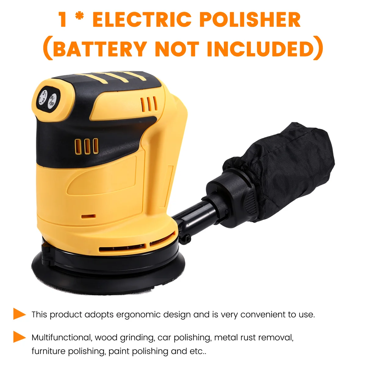 RISEN ل ديوالت 18 فولت 20 فولت بطارية اللاسلكي آلة تلميع 125 مللي متر طاحونة الخشب سيارة معدنية الصبح آلة تلميع طاحونة الخشب