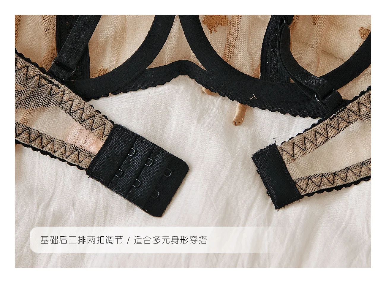 Sens délicat de dentelle sous-vêtements pour fille section mince soutien-gorge femmes push up taille lagre ensemble de soutien-gorge dames lingerie