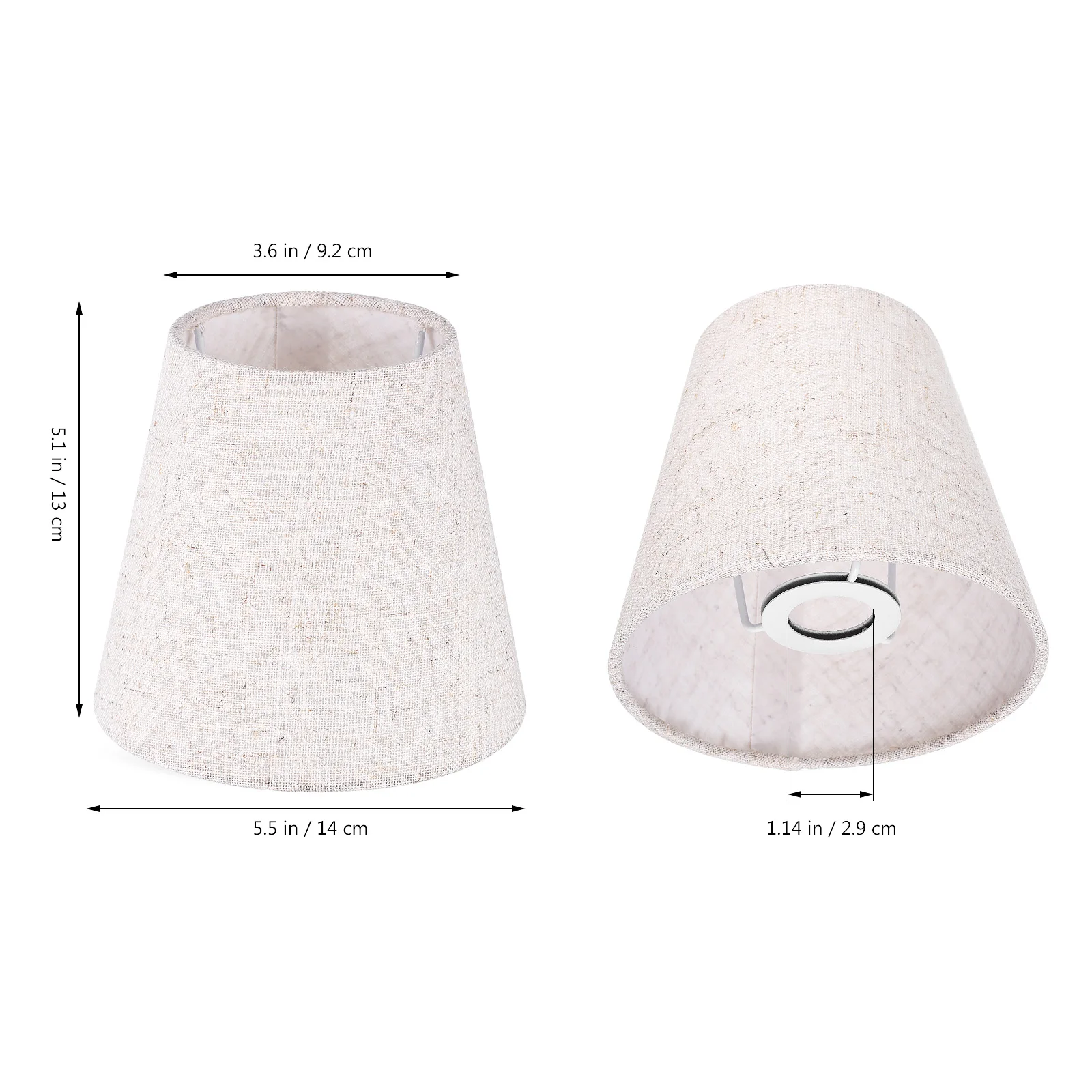2Pcs Fabric Lamp Shades Linen Cloth Protection Covers Replacement Lampshades for Table Floor Lamps Home Use Lamp Shades