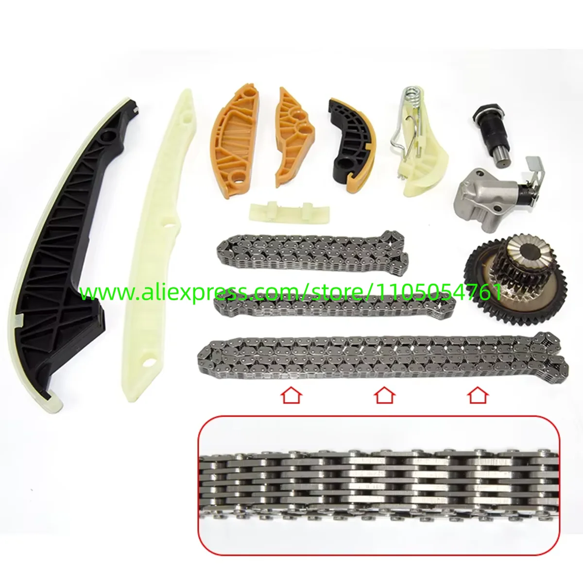 

06K109469E is applicable to the EA888 second-generation timing set for V=W Au=di vehicles. Timing kit