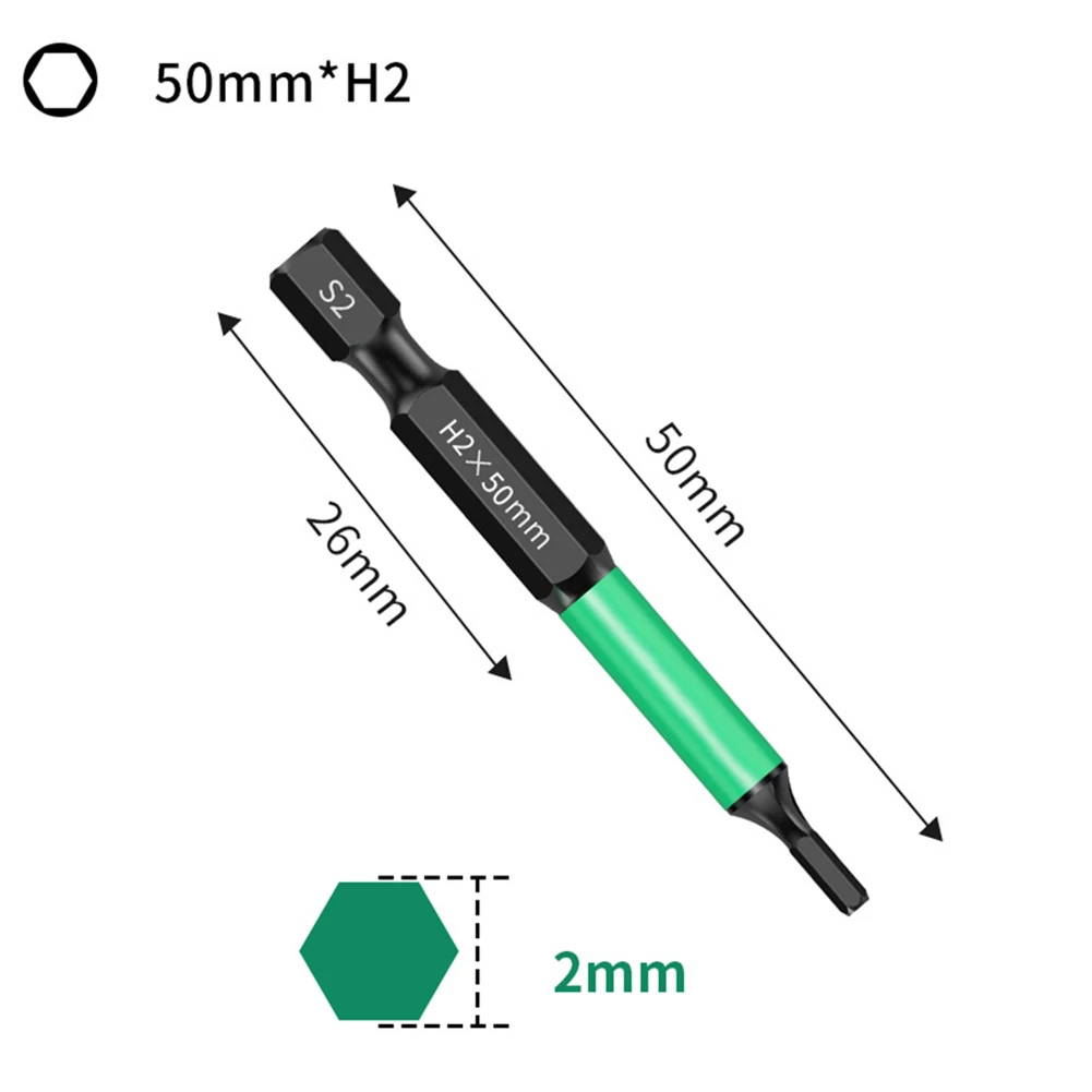 1/4 Hex Screwdriver Hexagon Screwdriver Bit Hand Drill Compatible Heat Treated High-strength Repairing Improves Work Efficiency