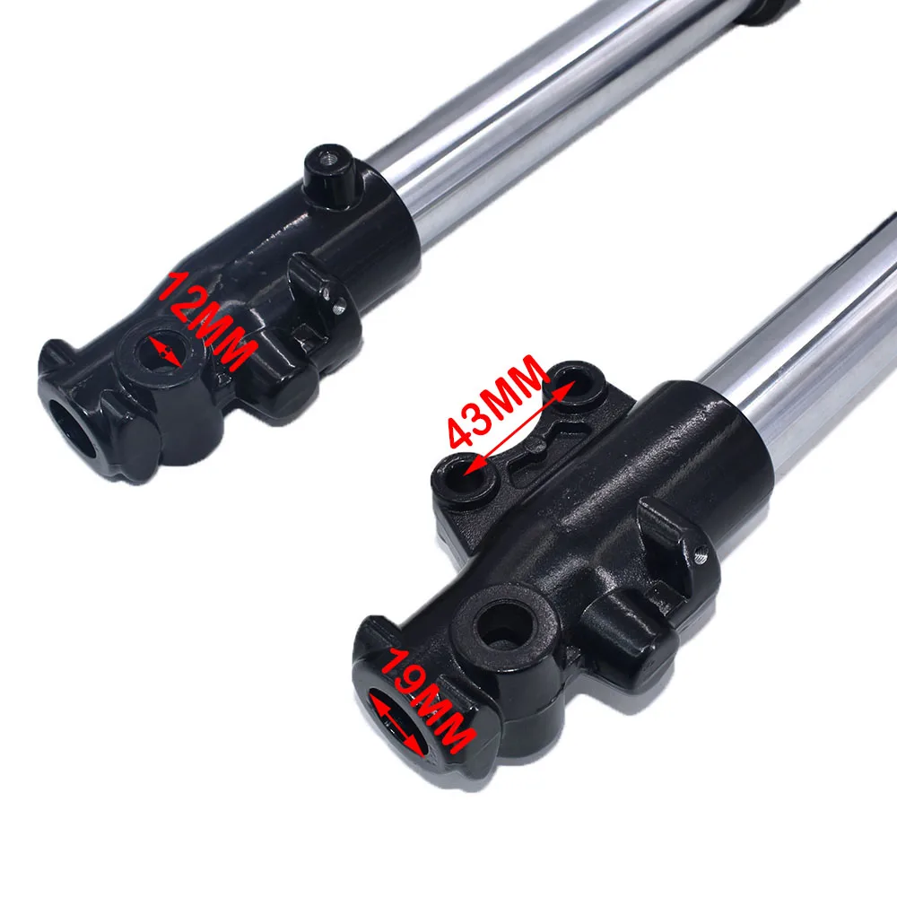 Front Inverted 630MM fork shock absorption 45MM/48MM with shock protector cover for Apollo Chinese Dirt pit bike CRF KLX