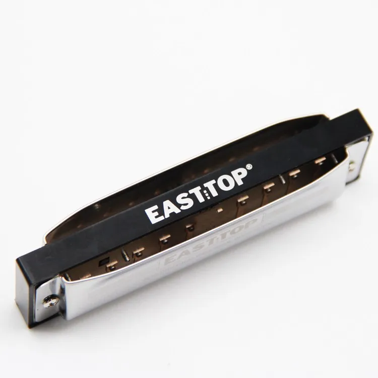 EASTTOP T009 Harmonica, Standard Diatonic Key of C 10 Holes 20 Tones Blues Mouth Organ Harp For Kids, Beginners, Professional