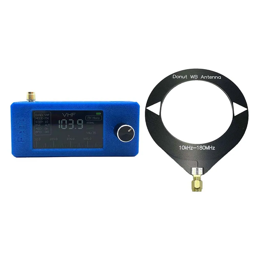 1.9 Inch IPS Screen LSB USB AM FM Radio With Antenna 0.5-108mhz SI4732 Mini Pocket Radio HF/SW/MW/VHF Radio Receiver Mini Radio