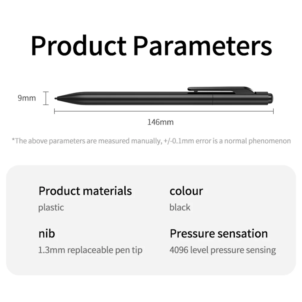 

EMR Stylus Pen for Remarkable 2 EMR Stylus with Eraser Tilt 4096 Sensitivity Palm Rejection with 2 Pen Tips for EMR Devices