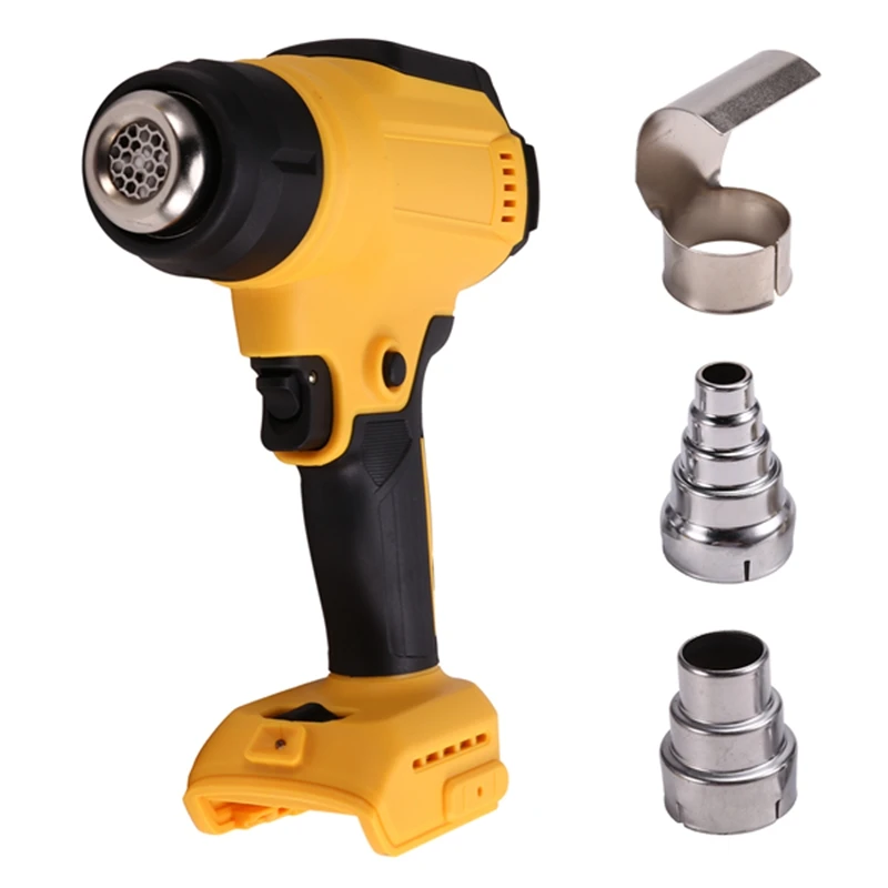 Cordless Heat Gun For Dewalt 20V Battery Adjustable Temperature 122℉-1022℉ Portable Battery Heat Shrink Gun