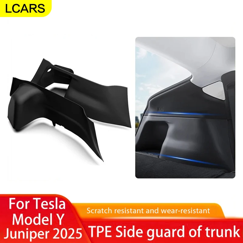 

Для Tesla Model Y Juniper 2025 крышка боковой панели багажника 2 шт. TPE защита углов поверхности коврик против грязи автомобильные аксессуары