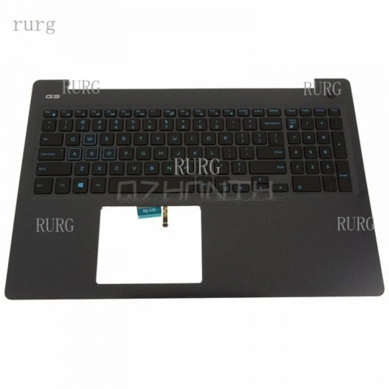 

L новый верхний чехол для упора для рук Dell G3 3579, клавиатура с подсветкой (синий) 0N4HJH