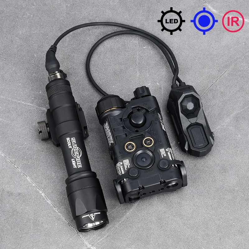 NONE WADSN Tactics NGAL Rot Grün Blau Laser Anzeige Surefir M600C Jagd Scout Licht Mit AXON Dual Control Schalter Fit 20MM Schiene 3