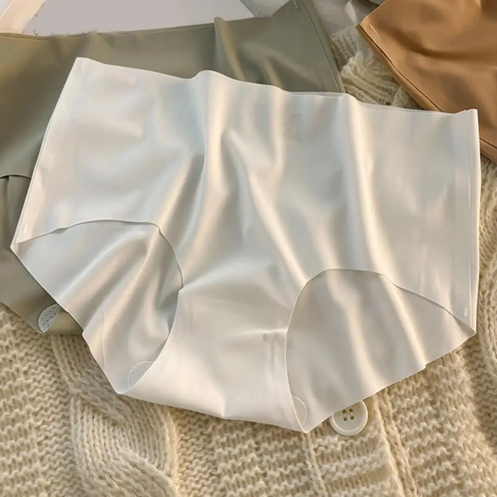 Mid Waist Underwear Ice Silk Underwear Brand New Item For All Seasons Home And Club Wear Polyester Fabric Daily Use