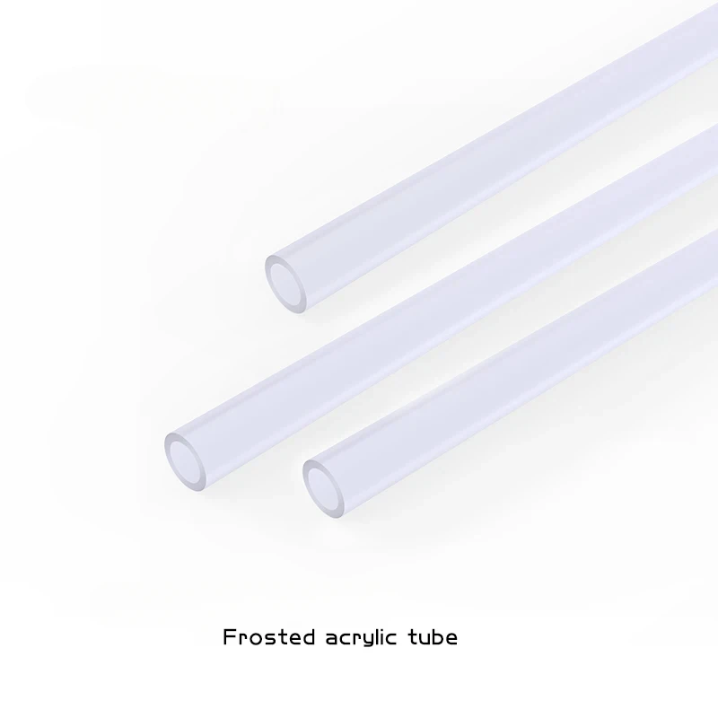 4 pz/lotto Duro/PMMA/Tubo Acrilico Tubo Rigido Smerigliato Opaco (OD12mm/OD14mm/OD16mm) + 2mm di Spessore + 50 cm di Lunghezza