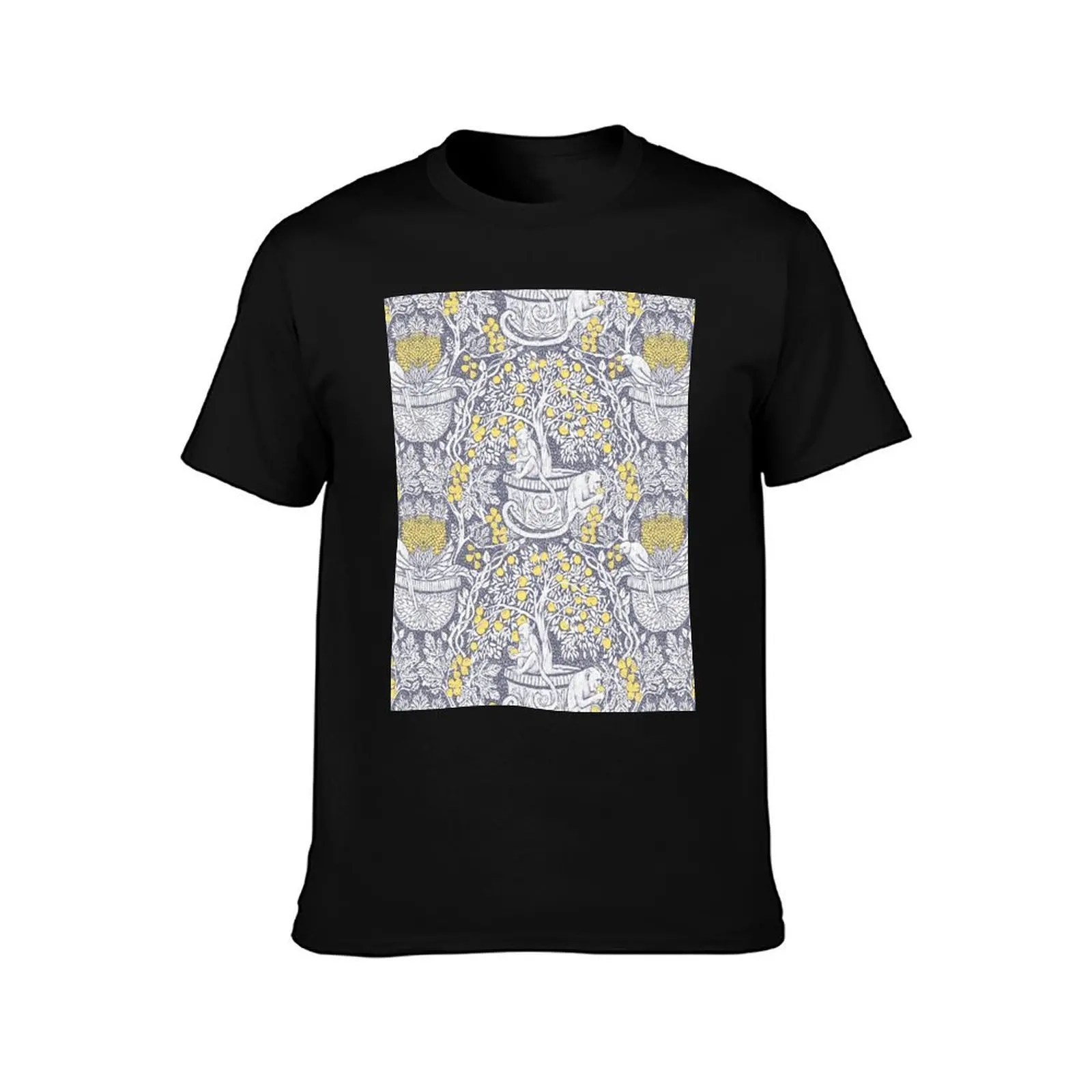 Monkeys and Lemons Damask T-Shirt street wear anime t shirts custom t shirt essential t shirt shirts men