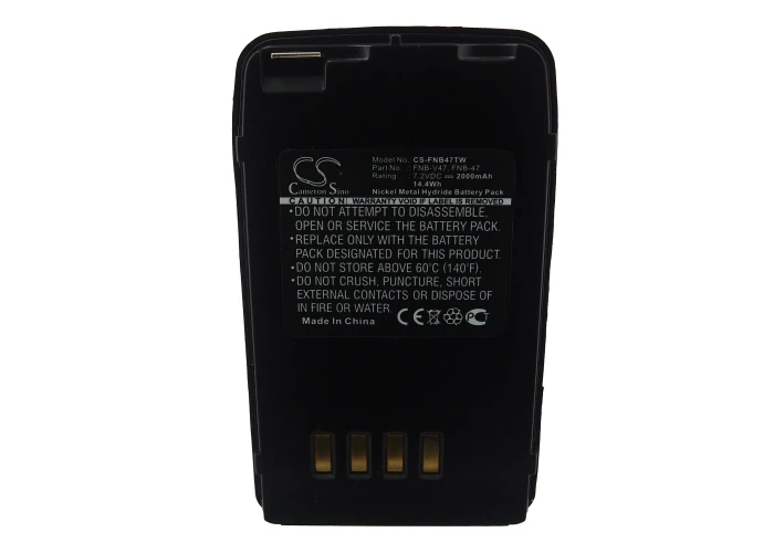 

Walkie-talkie Battery For Vertex & YAESU FT10R,FT40R,FT50R,VX10,FNB-47/47H, FNB-V47/V47IS,FNB-V49/V49H