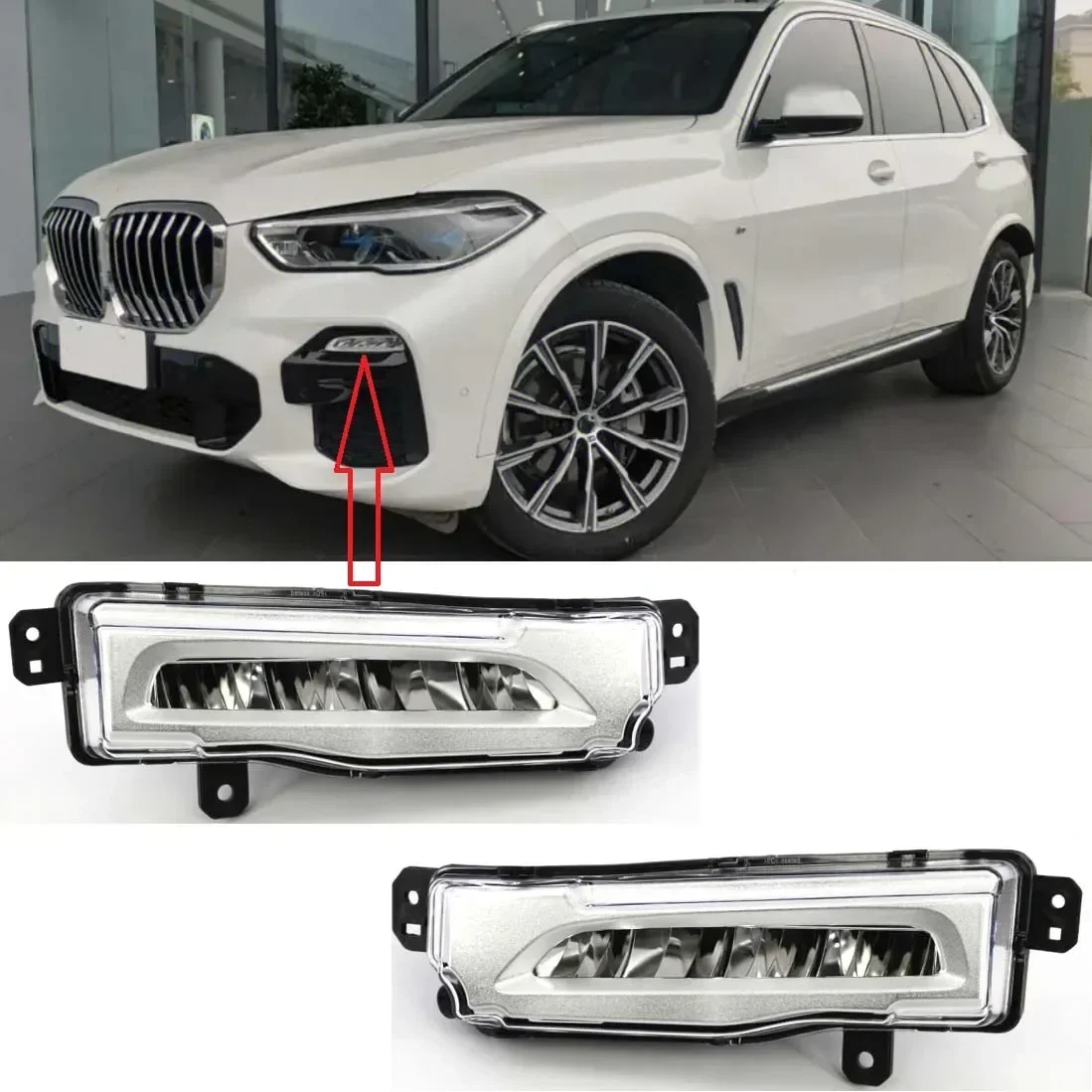 

LED Front Bumper Light Foglight Fog Lights Day Light for BMW X5 G05 2018 2019 2020 2021 2022 Car Replacement Parts