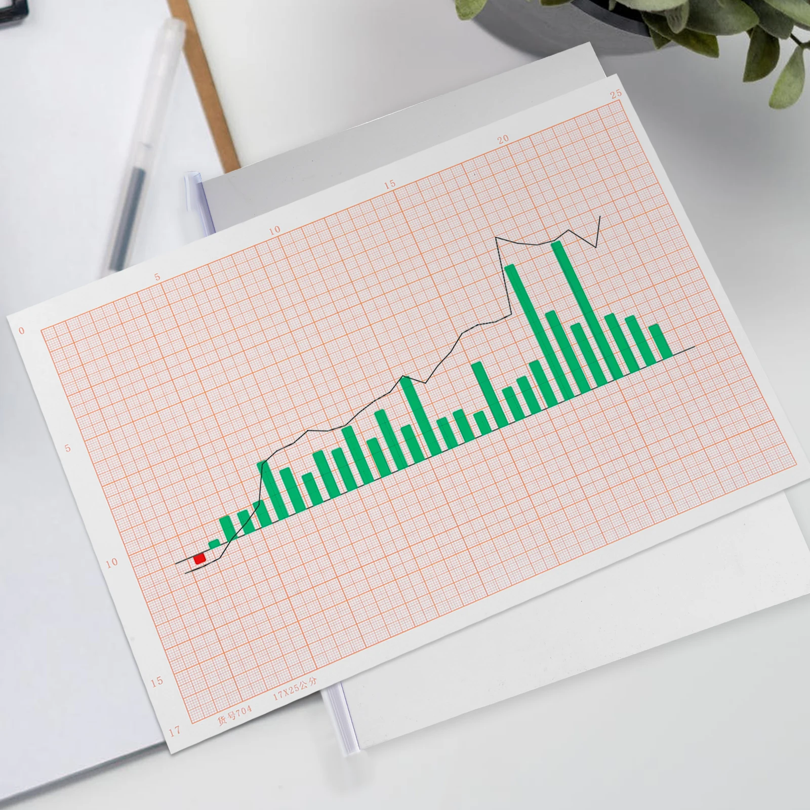 100 Sheets Graphic Paper Drawing Grid Pattern for Coordinate Portable Large Papers Layout Student