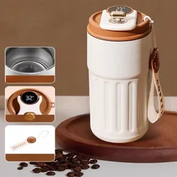 450ml Thermal Mug  Thermos Bottle Smart Display Temperature 316 Stainless Steel Vacuum Cup Office Coffee Cup Business Portable