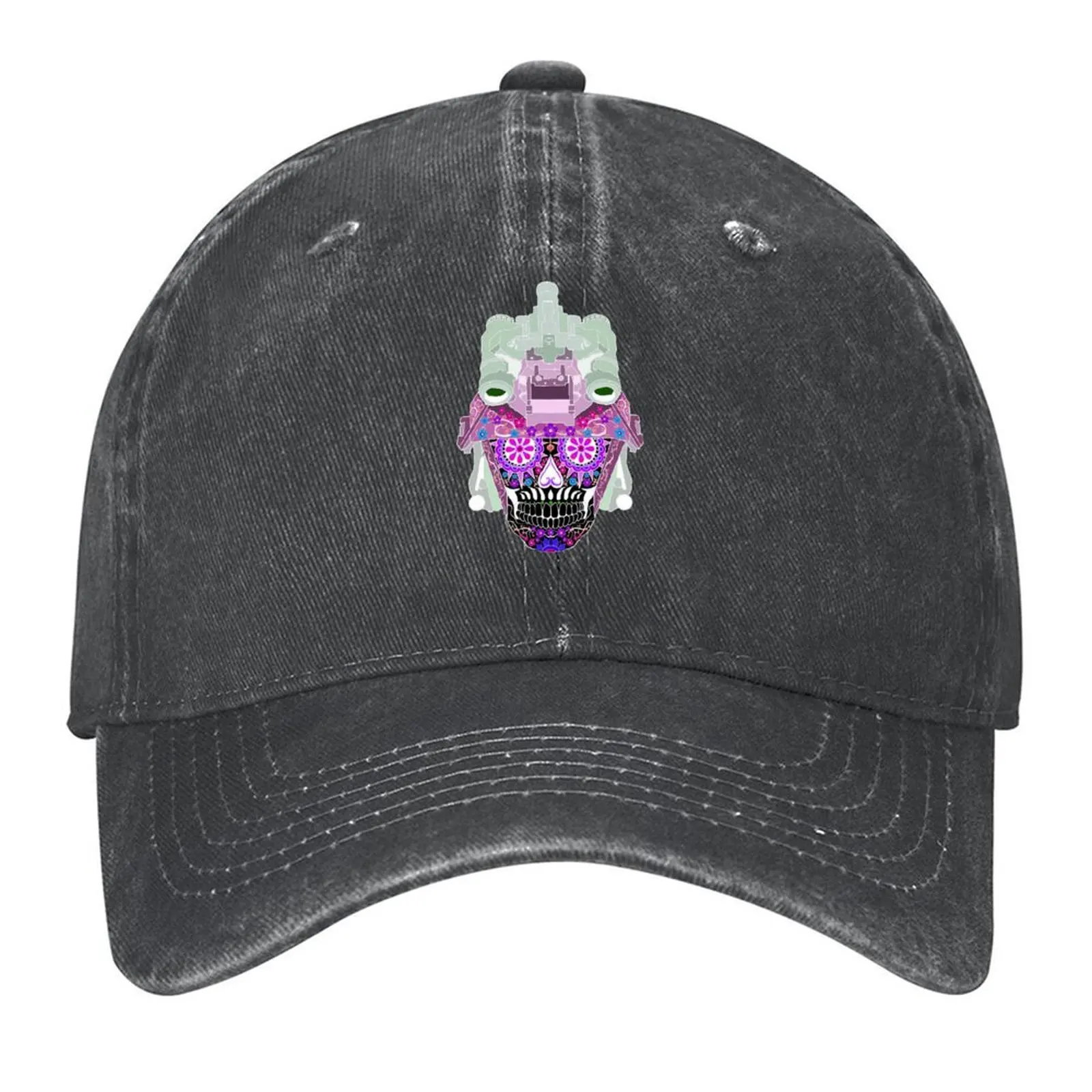

sugar skull nods inverted #1 Baseball Cap Funny hats golf hat genuine Streetwear Visor Hats For Women Men's