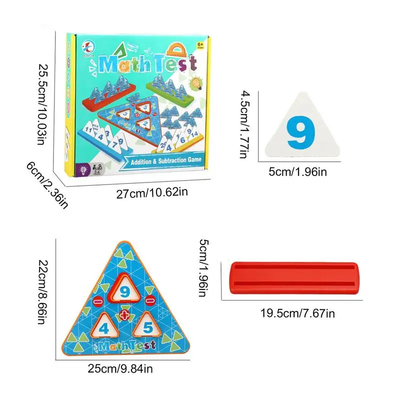 몬테소리 교육용 수학 보드 장난감, 학습, 더하기, 빼기, 곱하기 및 분할, 로직, 대화형 사고 게임