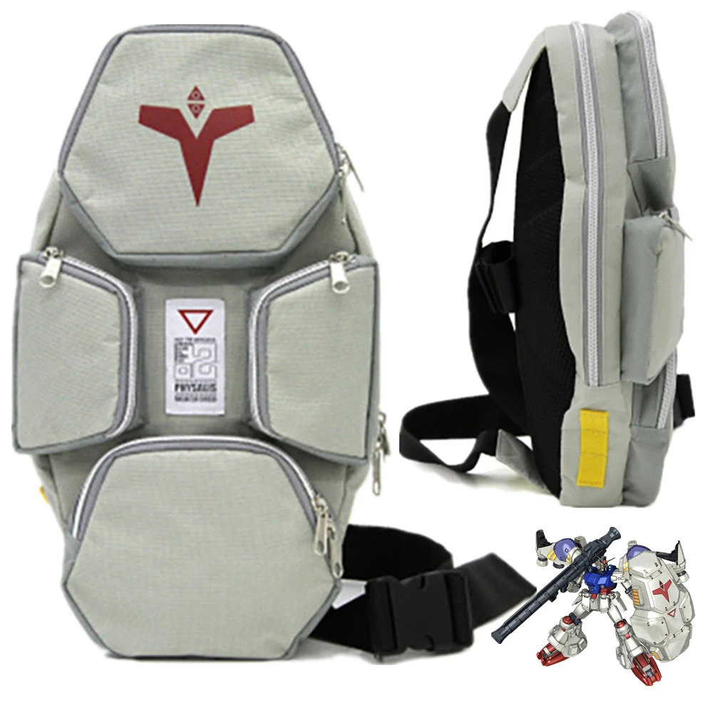 Anime GUNDAM  Production 02 Physalis RX-78 GP02A Cosplay Student School Waist Messenger Bags Arm Single Shoulder Bag