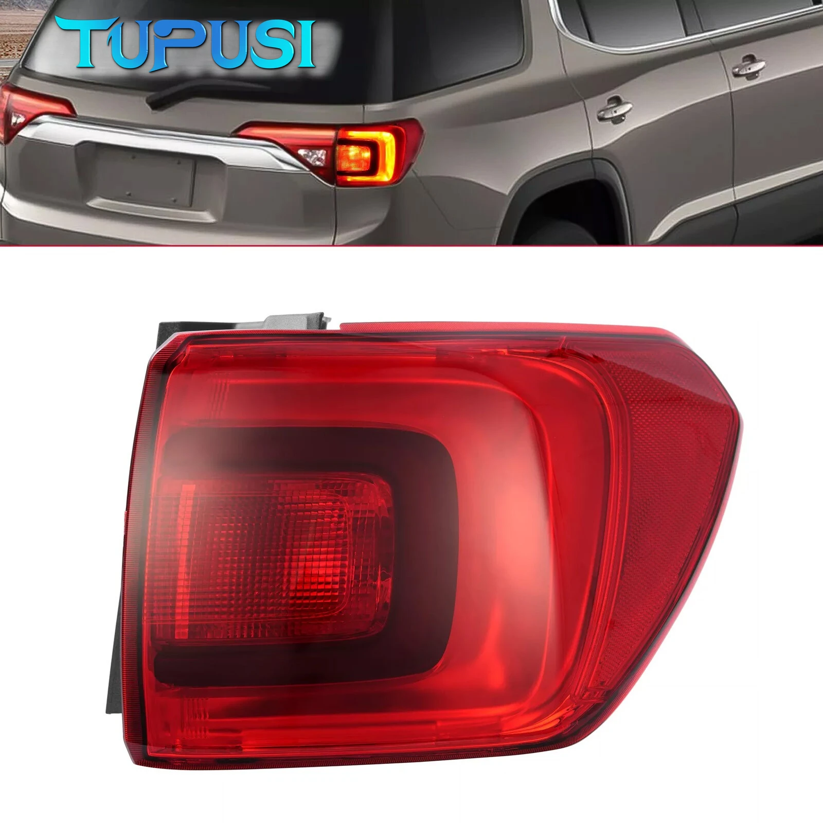 

LED Halogen Fit for GMC Acadia 2017 2018 2019 Tail Light Assembly Lamp GM2804126 84709444