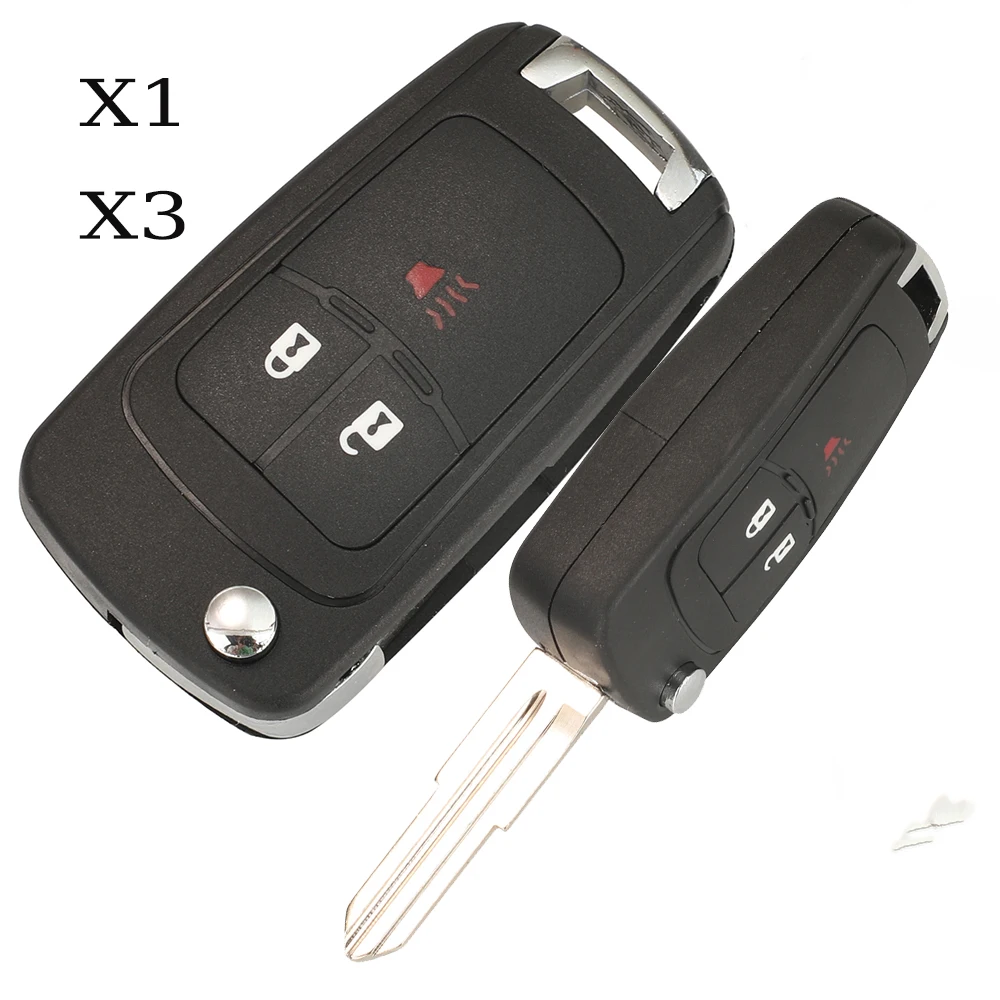 

jingyuqin X1 X3 Remote Car Key Case Shell Folding For Chevrolet Cruze Spark Flip Remote Key Fob Cover Part
