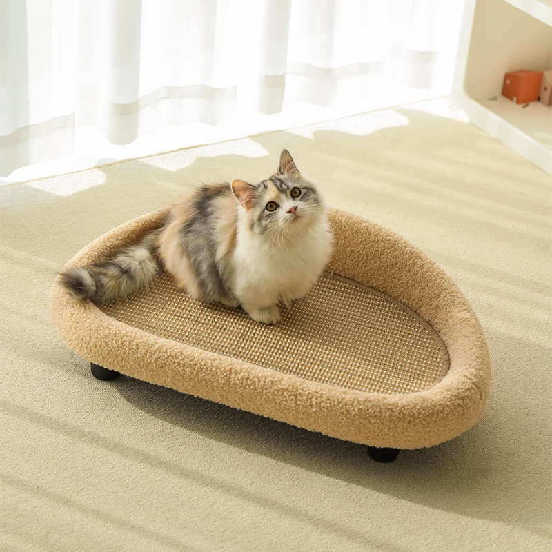 

Лежанка-диван Meow Chosen Kit Sword Hemp для кошек и собак, летняя охлаждающая, с когтеточкой