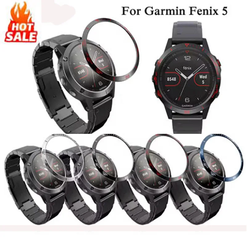 

Fit For Garmin Fenix 5 Watch Case Cover Anti-scratch Protection Steel Ring Bezel Cover Protection Ring