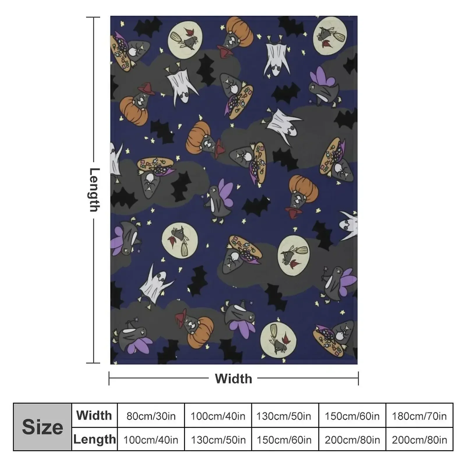 Spooky Penguin Chaos! Throw Blanket Plush Weighted Hair Polar Blankets