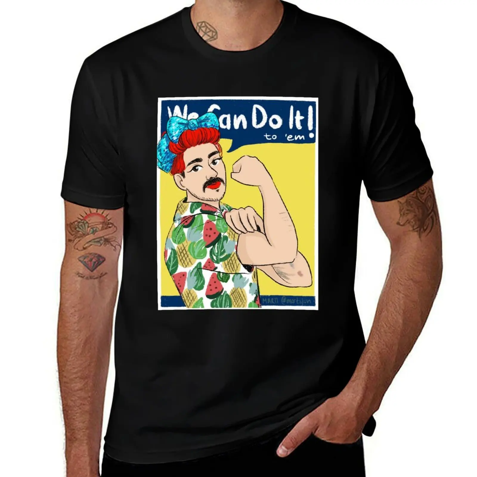 

we can do it to 'em! T-Shirt t shirt custom print man t shirts for men casual cotton t shirts high quality T-Shirt