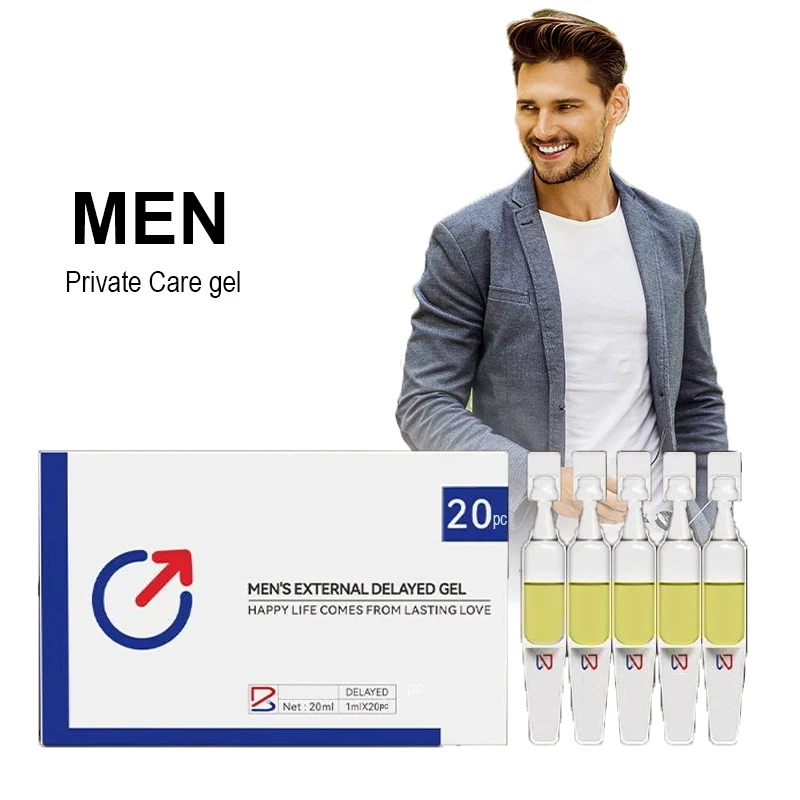 Men Private parts Care Delayed gel Enlarge Bigger Thick Enhancement Performance Lasting Massage Gel 20pcs/box