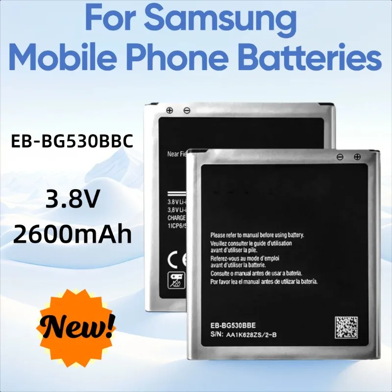 

EB-BG530BBE for Samsung Galaxy Grand Prime J3 2016 J320F J2 Prime G5308W G530 G530H G531F J5 Mobile Phone Batteries