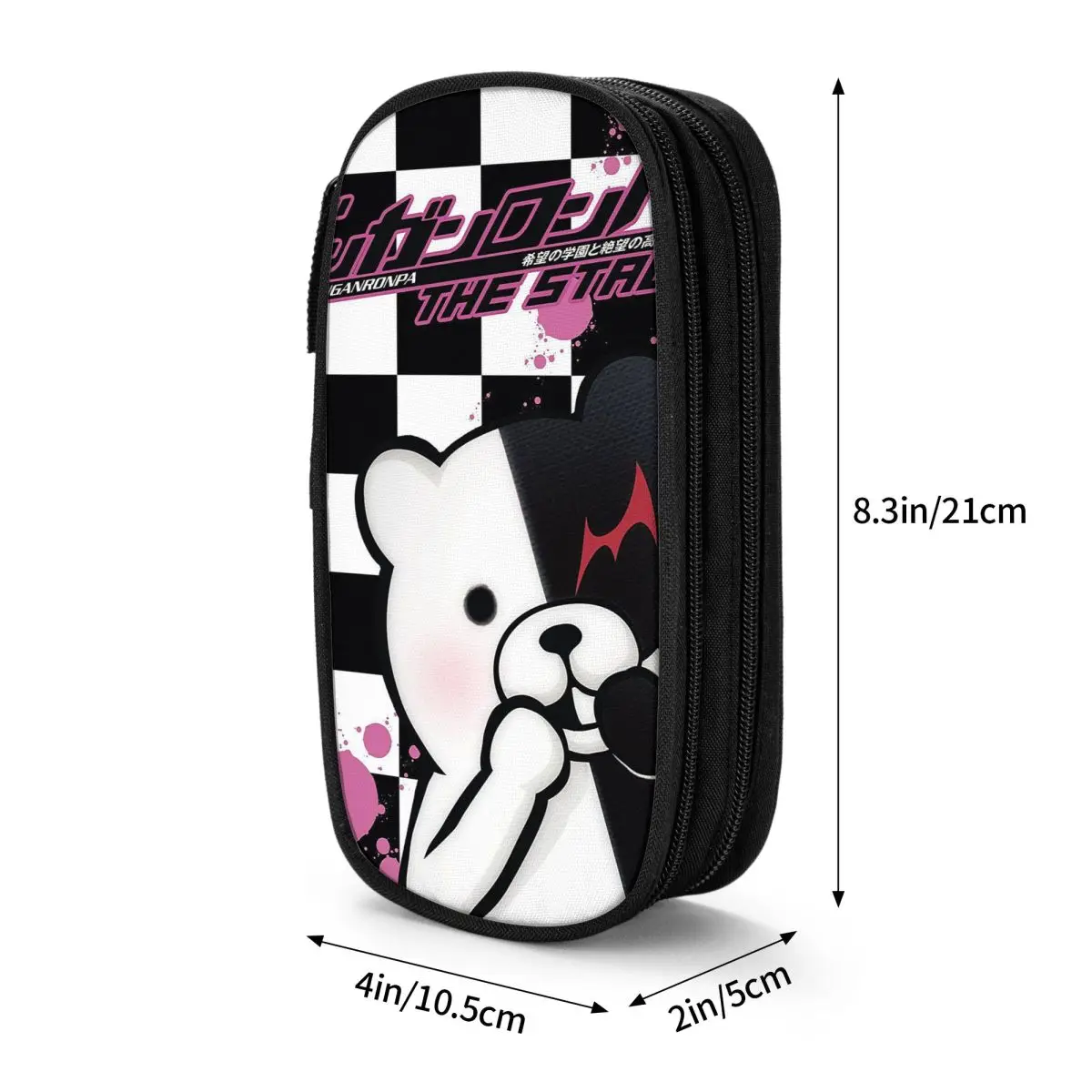 Imagem -06 - Danganronpa Monokuma Pencil Case Amine Box Pen Holder para Meninas e Meninos Grande Capacidade Bolsa para Estudantes Presentes da Escola Moda