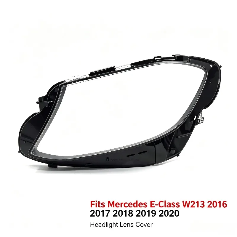 Moggic Headlight Lens Cover Compatible with Mercedes Benz E Class W213 2016 2017 2018 2019 Sedan Coupe Convertible Left Right