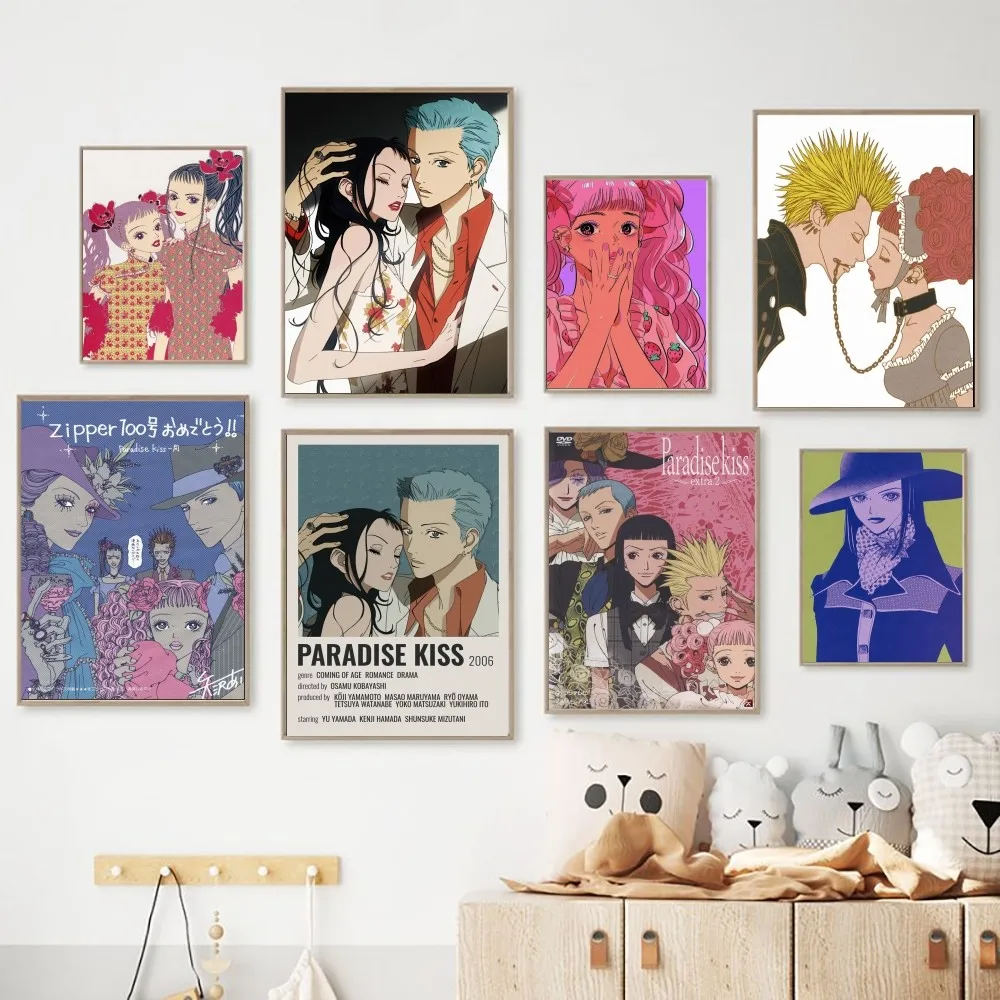 Anime Paradise Kiss Poster Posters Kraft Paper Vintage Poster Wall Art Painting Study Aesthetic Art Small Size Wall Stickers