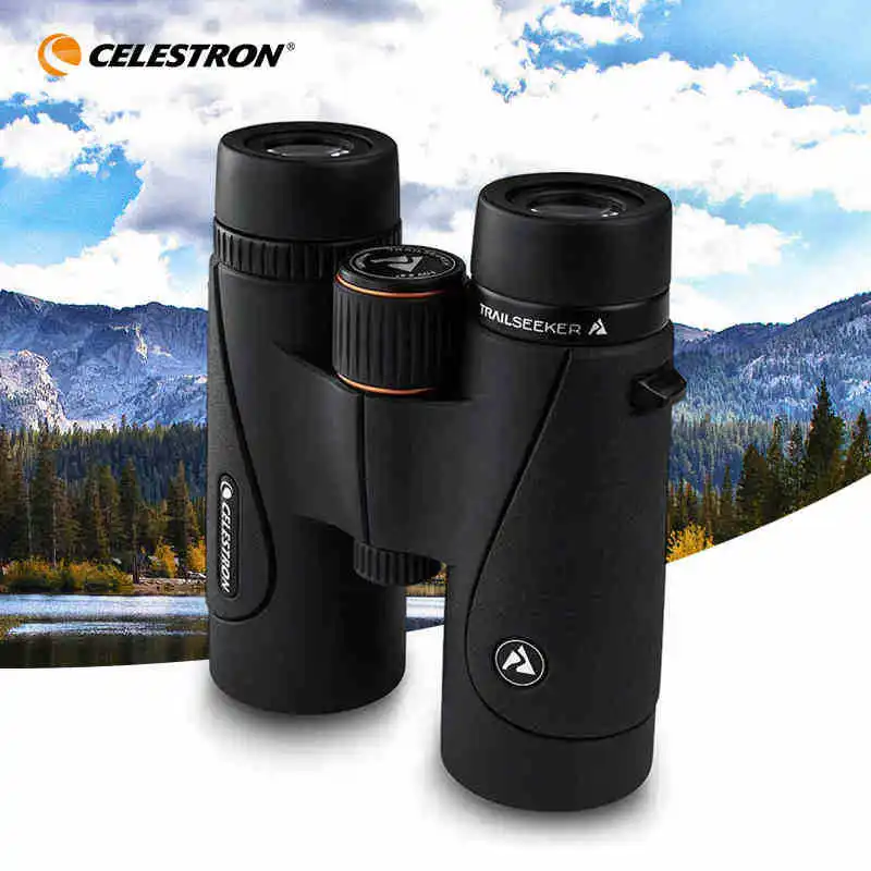 

Бинокулярный телескоп Celestron TrailSeeker 8x42 10x42, мощный многослойный телескоп для охоты, Походов, Кемпинга, путешествий