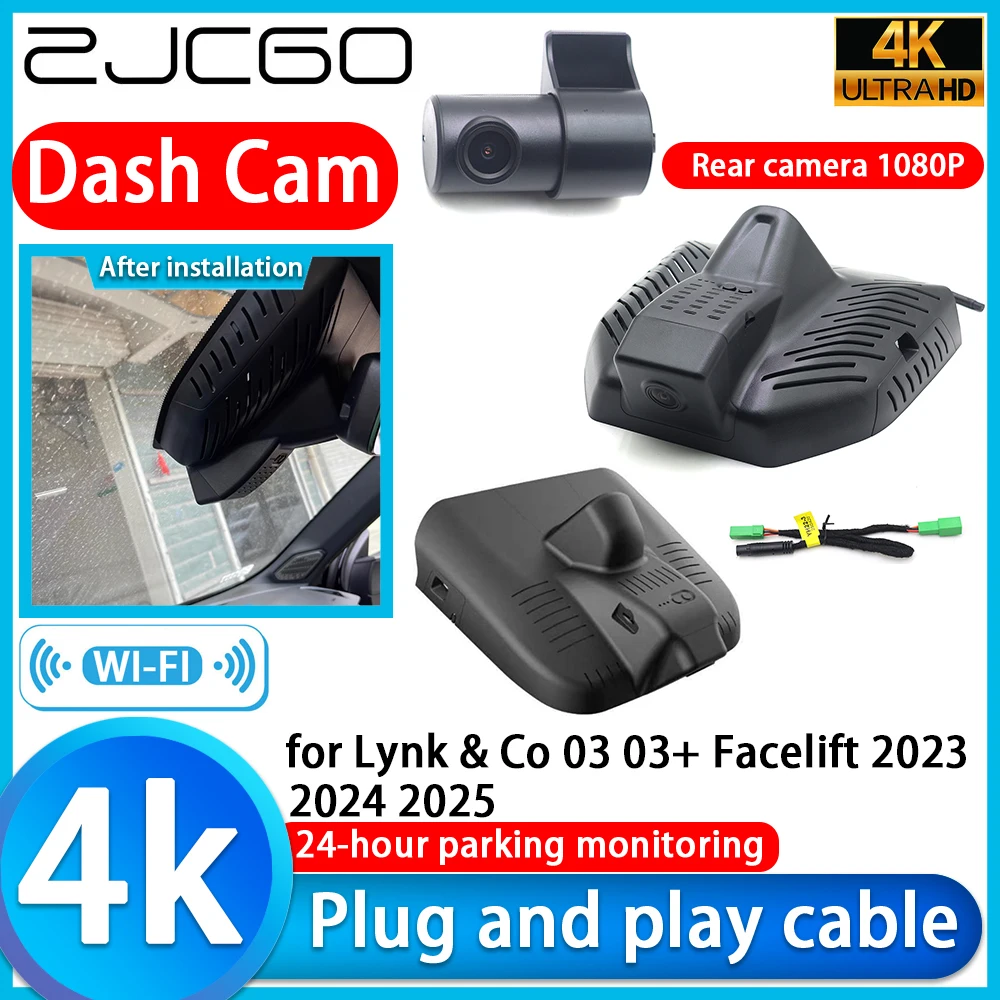 

for Lynk & Co 03 03+ Facelift 2023 2024 2025 4K DVR Dash Cam Car Camera UHD 2160P Sony Lens 24h Monitor Video Recorder Recording