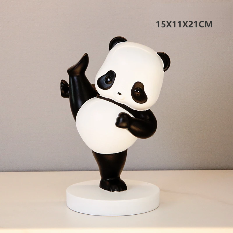 Imagem -06 - Criativa Kung fu Panda Ornamentos Acessórios para Casa Sala Varanda Gabinete tv Vinho Gabinete Decorações Housewarming Presentes