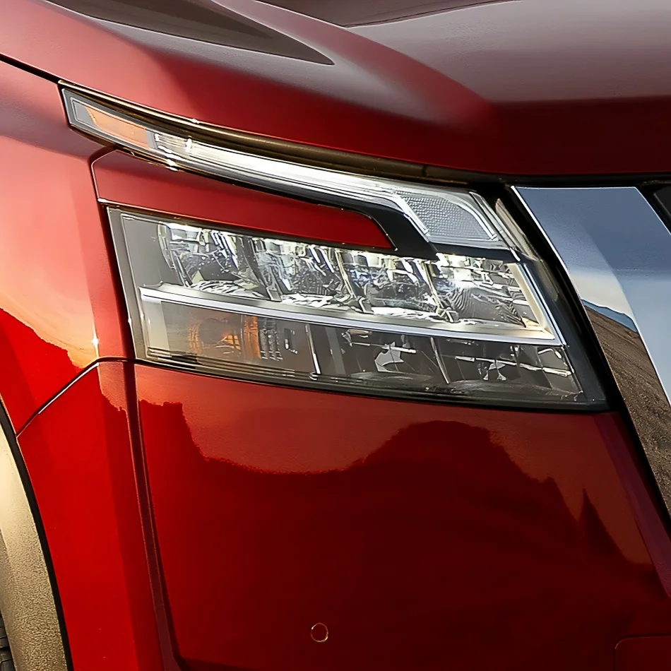 For Nissan Pathfinder 2021 2022 Accessories Lampshade Headlights Lamp Cover Car Front Headlight Lens Cover Lights Shell