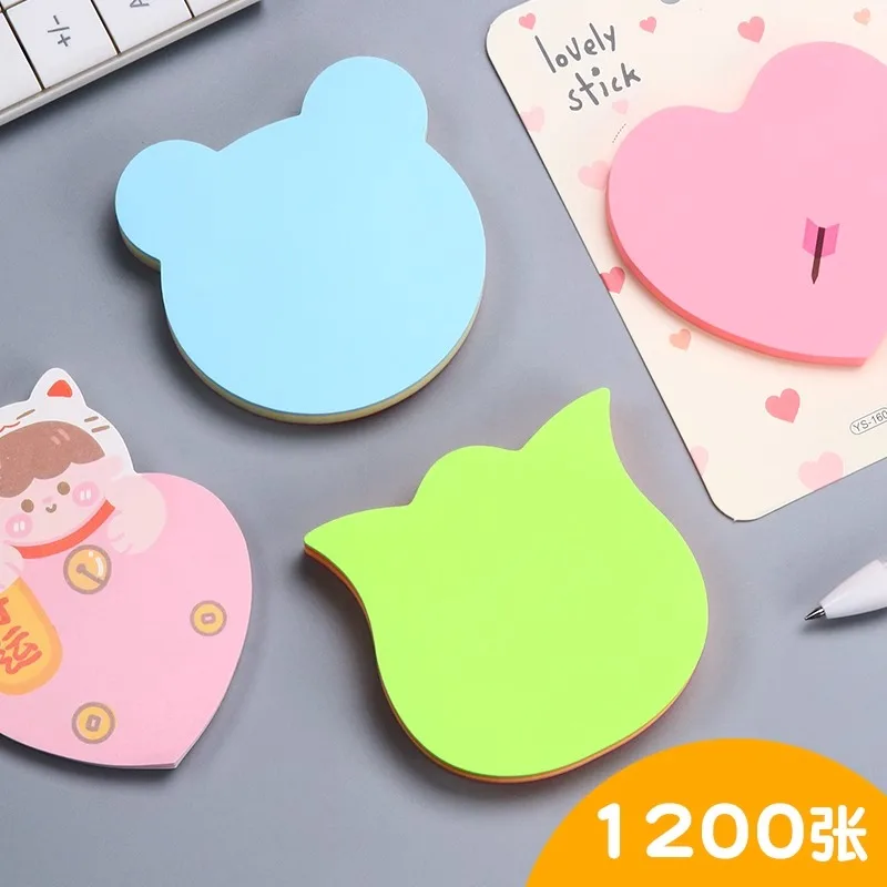 M&G-かわいい漫画の動物メモ帳、粘着メモ帳、文房具ステッカー、コンビニエンスステッカー