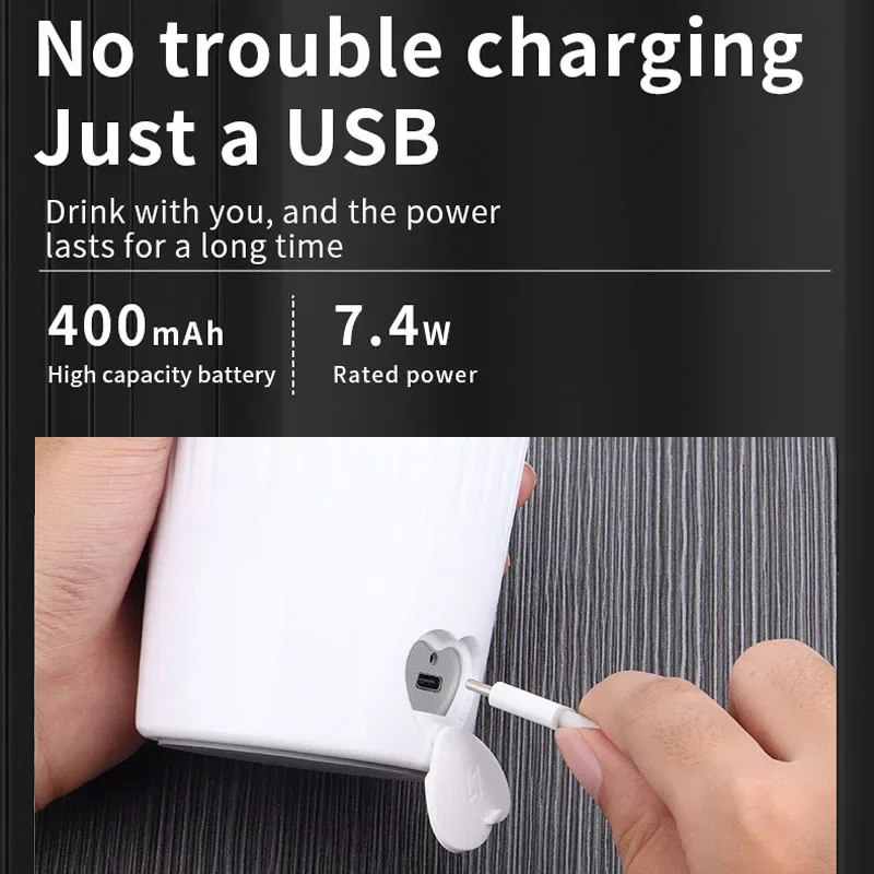 400ML อัตโนมัติ Self Stirring ถ้วยแม่เหล็กกาแฟผสมแก้ว USB ชาร์จสมาร์ทกันน้ำดื่มถ้วยของขวัญแนะนำ