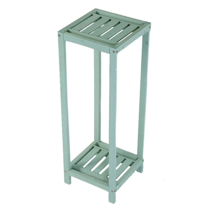 Balcony flower rack indoor multi-storey solid wood living room home shelf succulent radish pot rack