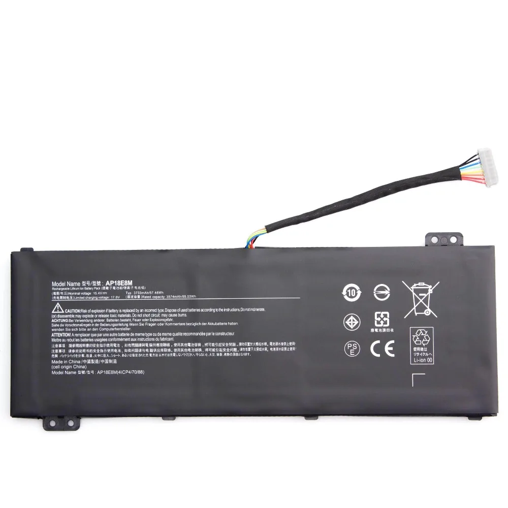 Original AP18E7M AP18E8M 15.4V 57.48Wh Laptop Battery Replacement for Acer Nitro 5 AN515-54 Aspire 7 A715-74G