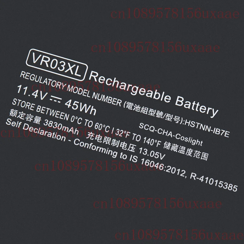 Batería VR03XL para HP Envy 13-D046TU 13-D025TU 13-D024TU 13-D051TU 13-D056TU