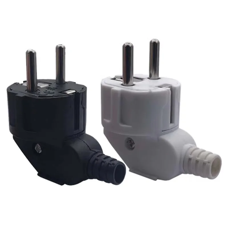 4.8mm EU Plug Adapter 16A Male Replacement Adapter Outlet Rewireable Electeic Socket Euro Connector For Power Extension Cable